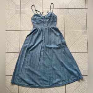 Denim maxi dress